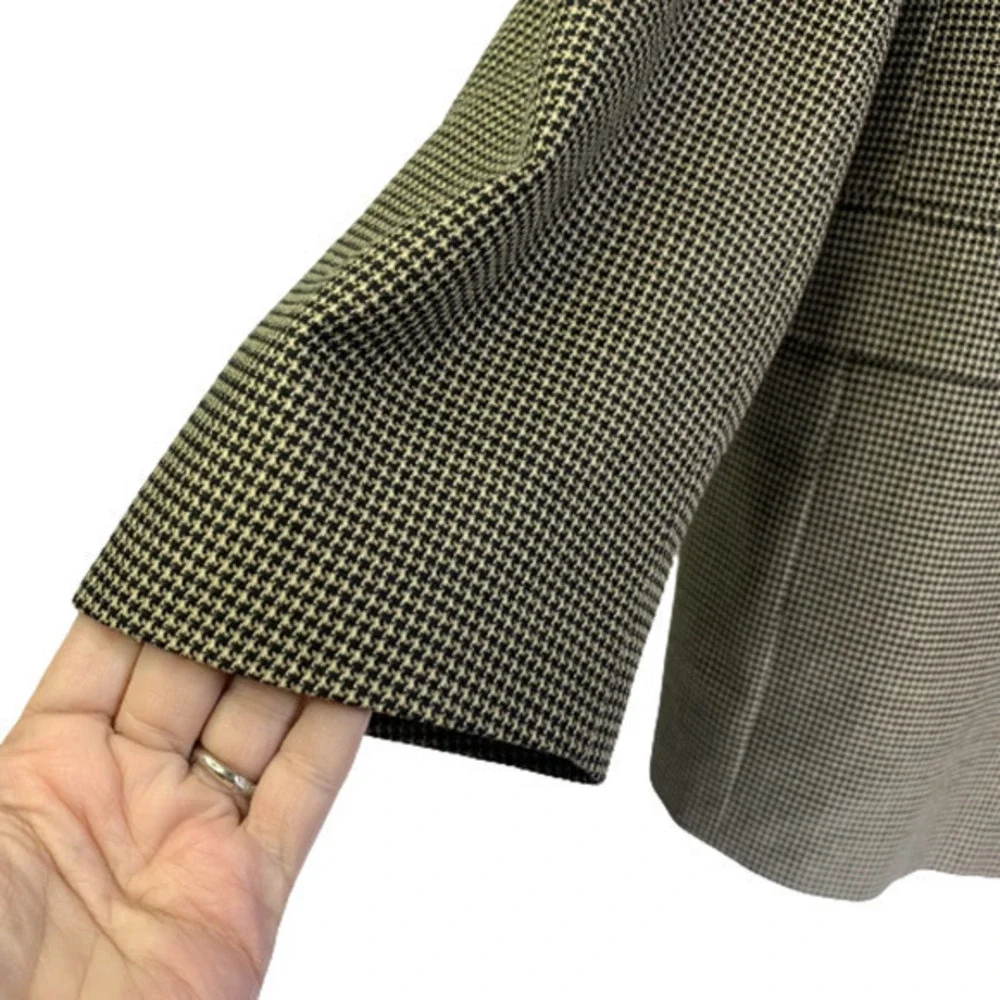 AUSTIN REED Beige Houndstooth Sport Coat Blazer‎ Jacket
